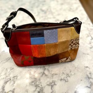 Coach Multicolor Patchwork Shoulder Bag